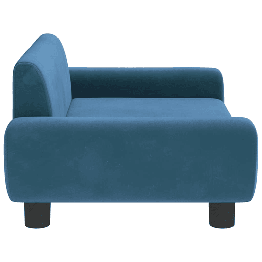 Sofá infantil, Sofá para criança 70x45x33 cm veludo azul