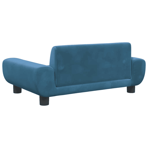 Sofá infantil, Sofá para criança 70x45x33 cm veludo azul