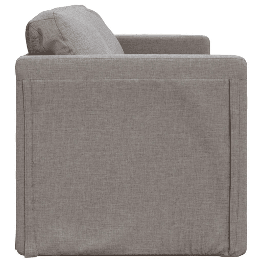 Sofá-cama, Sofá conversível sem pés 112x174x55 cm tecido cinza-acastanhado