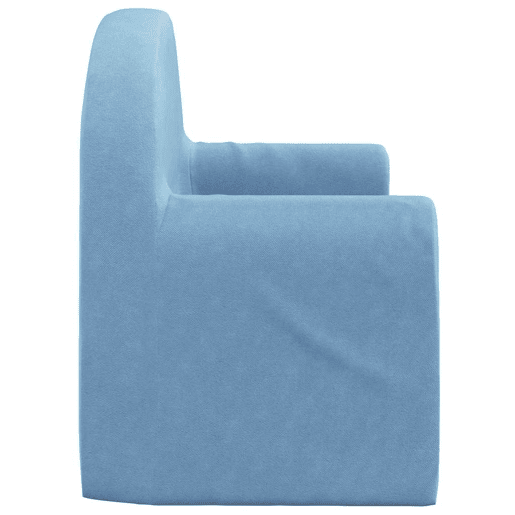 Sofá infantil, Sofá para criança de 2 lugares pelúcia macia azul