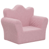 Sofá infantil, Sofá para criança pelúcia macia rosa