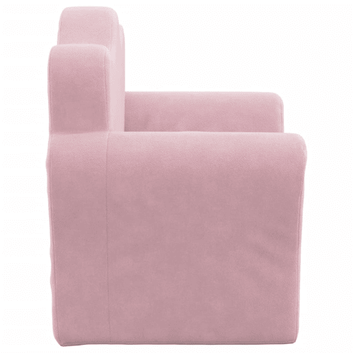 Sofá infantil, Sofá para criança pelúcia macia rosa