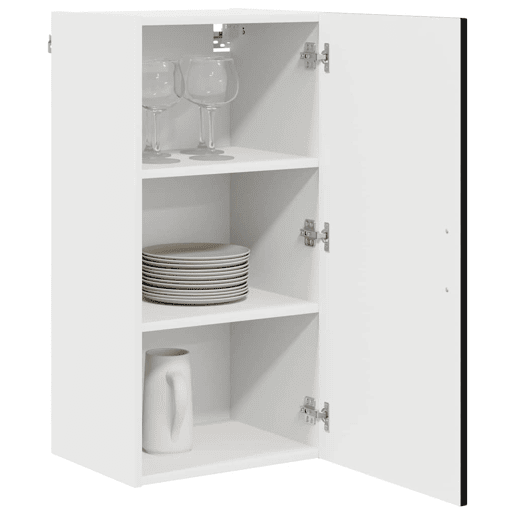 Armário de cozinha suspenso - armario de cocina colgante com porta Preto 40 x 31 x 80 cm