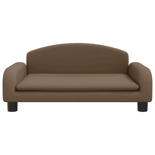 Sofá infantil, Sofá para criança 70x45x30 cm tecido castanho