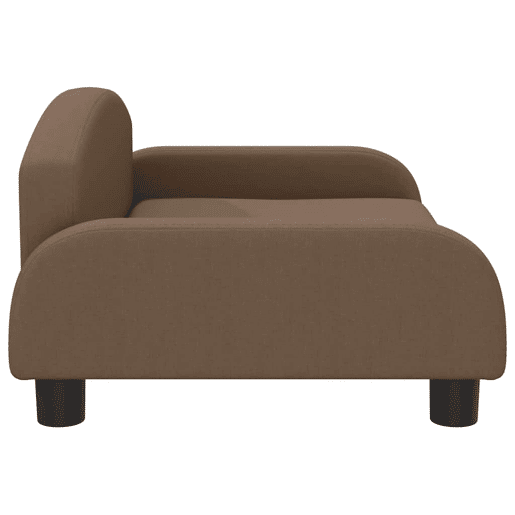 Sofá infantil, Sofá para criança 70x45x30 cm tecido castanho