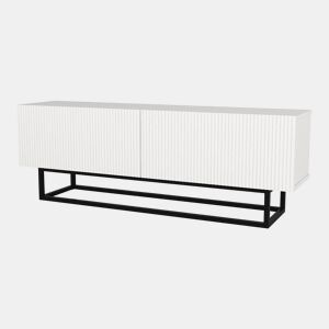 Móvel de TV Verpsboga 2 portas base curta 135x32x47 cm - Branco en.casa