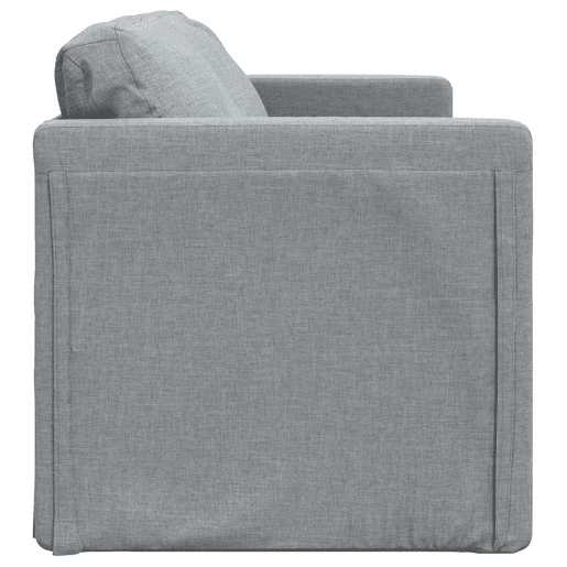 Sofá-cama, Sofá conversível sem pés 112x174x55 cm tecido cinzento-claro