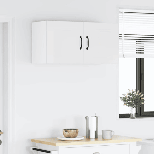 Armário de cozinha suspenso - armario de cocina colgante Branco Brilhante 80 x 31 x 40 cm
