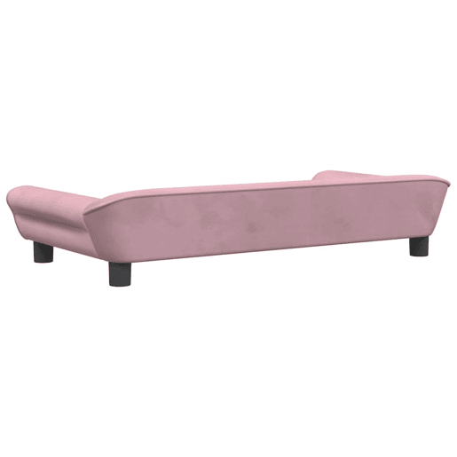 Sofá infantil, Sofá para criança 100x50x26 cm veludo rosa