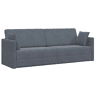 Sofá-cama de chão Cinza Escuro 213 x 70 x 77 cm Veludo