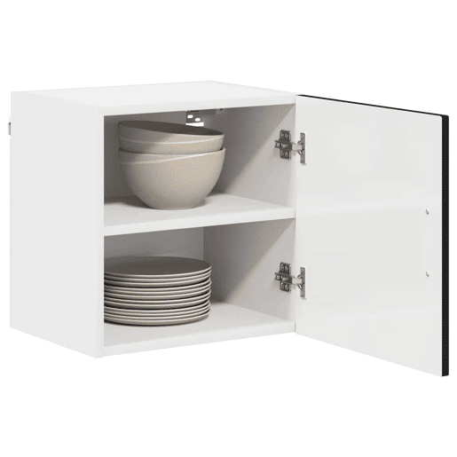 Armário de cozinha suspenso - armario de cocina colgante com porta Preto 40 x 31 x 40 cm