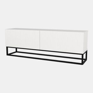 Móvel de TV Verpsboga 2 portas base longa 135x32x47 cm - Branco en.casa