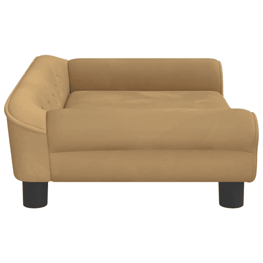 Sofá infantil, Sofá para criança 70x45x26 cm veludo castanho
