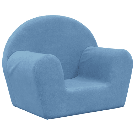 Sofá infantil, Sofá para criança pelúcia macia azul Sofá infantil, Sofá para criança pelúcia macia azul