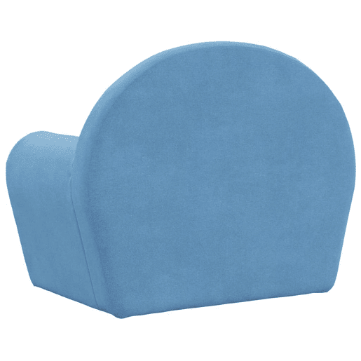 Sofá infantil, Sofá para criança pelúcia macia azul Sofá infantil, Sofá para criança pelúcia macia azul
