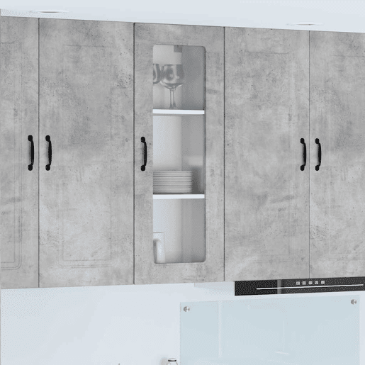 Armário de cozinha suspenso - armario de cocina colgante com porta Cinzento 40 x 31 x 100 cm