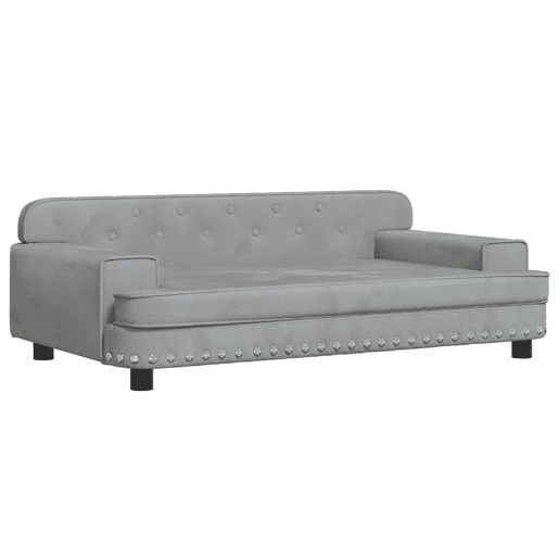 Sofá infantil, Sofá para criança 90x53x30 cm veludo cinzento-claro Sofá infantil, Sofá para criança 90x53x30 cm veludo cinzento-claro