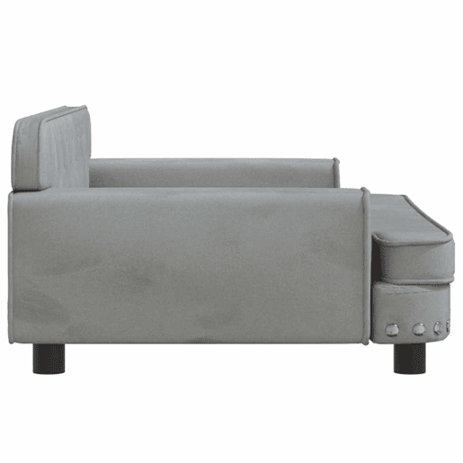 Sofá infantil, Sofá para criança 90x53x30 cm veludo cinzento-claro Sofá infantil, Sofá para criança 90x53x30 cm veludo cinzento-claro