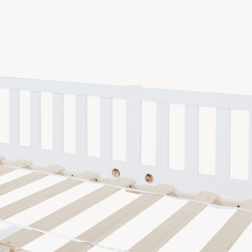 Cama para crianças Tanna Montessori 140x200cm pinho Blanco en.casa Cama para crianças Tanna Montessori 140x200cm pinho Blanco en.casa