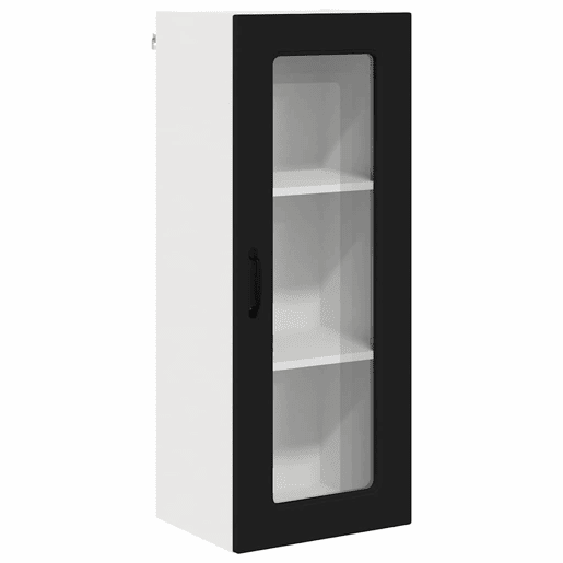 Armário de cozinha suspenso - armario de cocina colgante com porta Preto 40 x 31 x 100 cm
