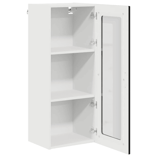 Armário de cozinha suspenso - armario de cocina colgante com porta Preto 40 x 31 x 100 cm
