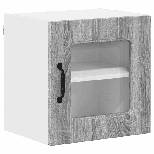 Lote de 2 Armários de cozinha suspendidos - Cozinha modular Colgantes Cinza Sonoma 40 x 31 x 40 cm