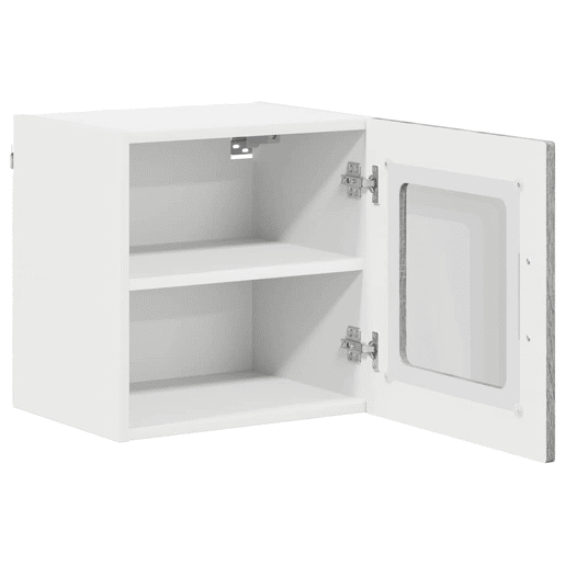 Lote de 2 Armários de cozinha suspendidos - Cozinha modular Colgantes Cinza Sonoma 40 x 31 x 40 cm