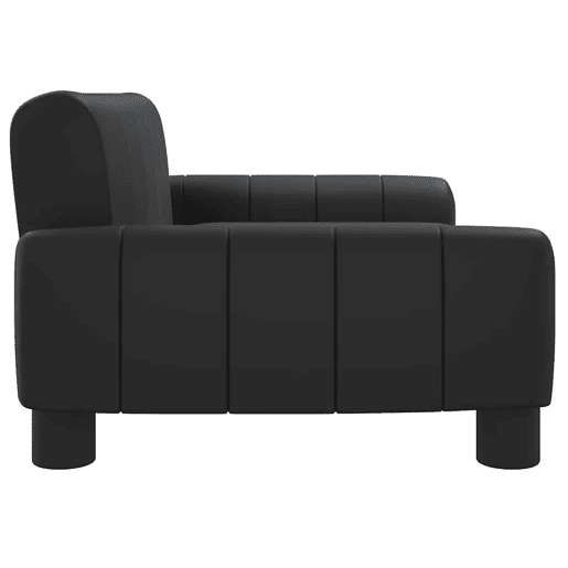 Sofá infantil, Sofá para criança 70x45x30 cm couro artificial preto