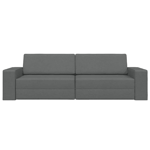 Sofá-cama, Sofá conversível Cinza Escuro 245 x 78 x 77 cm Veludo