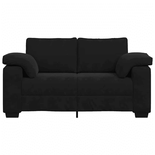 Sofá-luvas, Sofá fixo 120 cm veludo preto Sofá-luvas, Sofá fixo 120 cm veludo preto