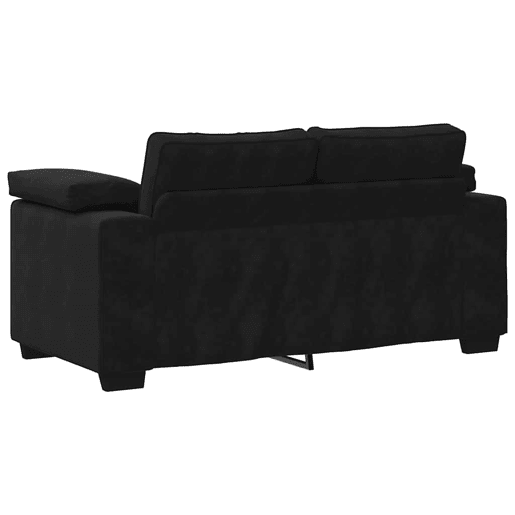 Sofá-luvas, Sofá fixo 120 cm veludo preto Sofá-luvas, Sofá fixo 120 cm veludo preto