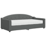 Sofá-cama, Sofá conversível com colchão 90x190 cm tecido cinzento-escuro