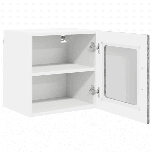 Lote de 2 Armários de cozinha suspendidos - Cozinha modular Colgantes Cinza Sonoma 40 x 31 x 40 cm