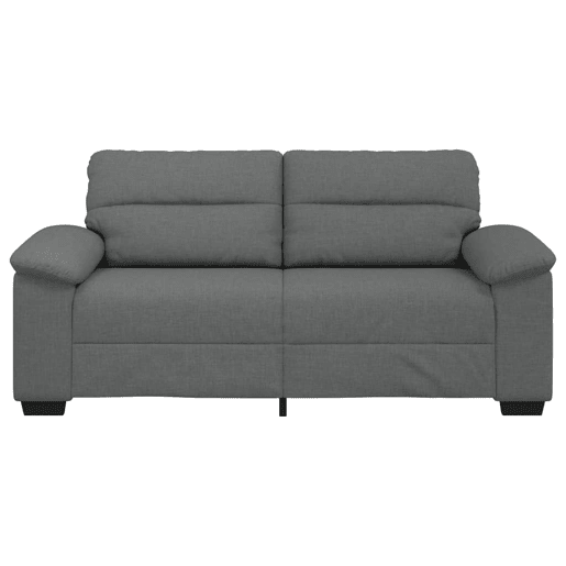 Sofá de 2 lugares - Sofá fixo em tecido 140 cm cinzento-escuro