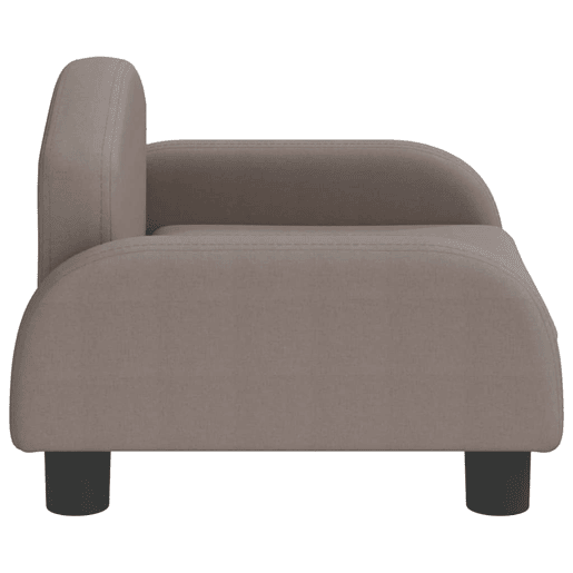 Sofá infantil, Sofá para criança 50x40x30 cm tecido cinzento-acastanhado