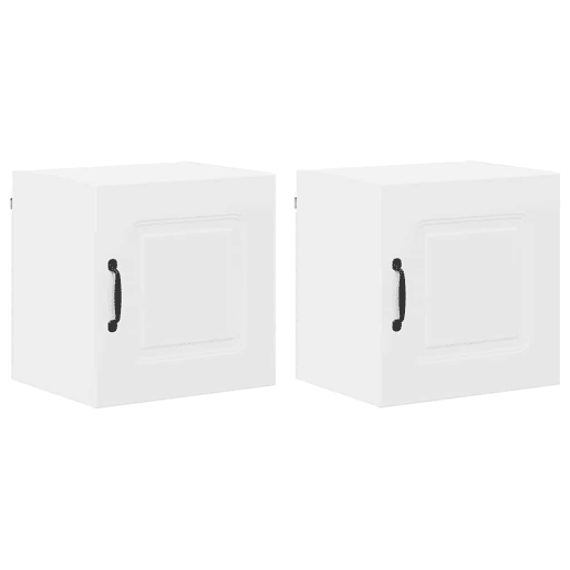 Lote de 2 Armários de cozinha suspendidos - Cozinha modular Colgantes Branco 40 x 31 x 40 cm
