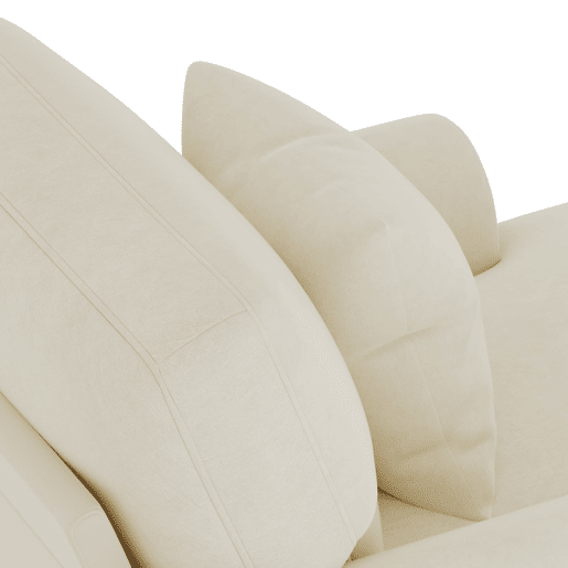Poltrona Relax XXL - Poltrona reclinável, confortável, com estofamento em veludo - Bege