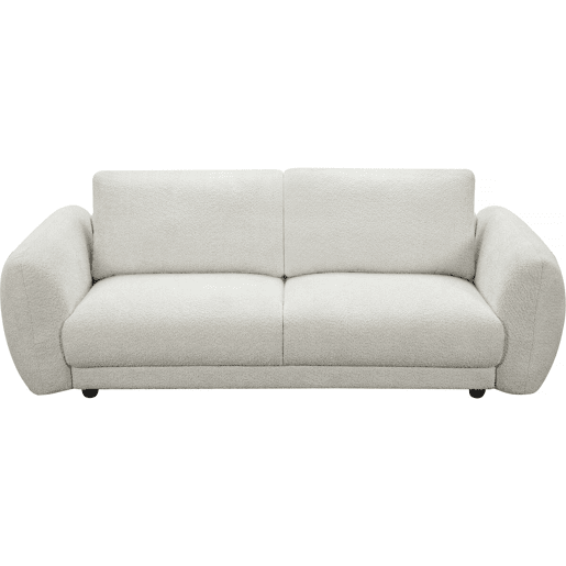 Sofá reto em tecido chenille Saint Germain S - 3 lugares - bege