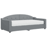 Sofá-cama, Sofá conversível com colchão 90x190 cm tecido cinzento-claro
