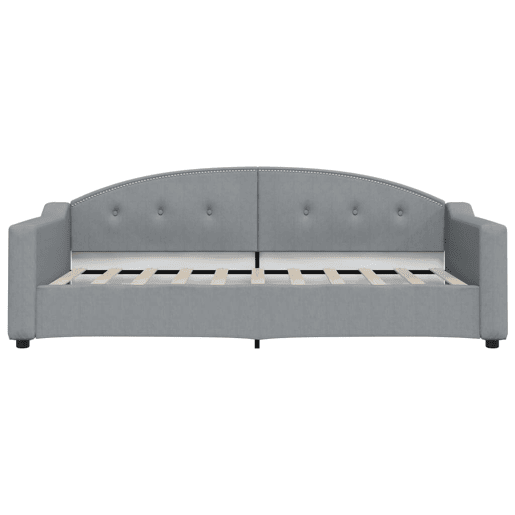Sofá-cama, Sofá conversível com colchão 90x190 cm tecido cinzento-claro