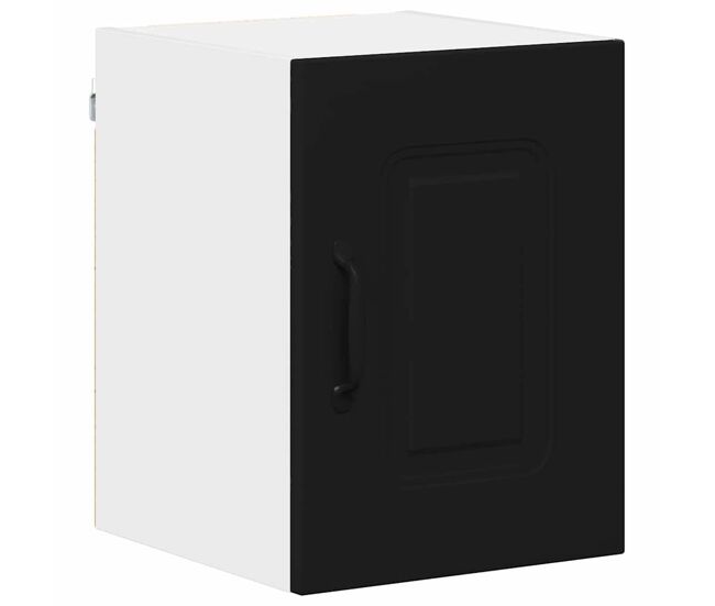 Armario de cocina de pared - mueble cocina con estante negro 30 x 31 x 40 cm
