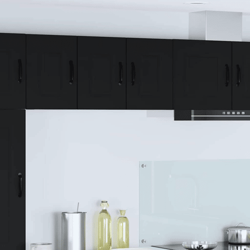 Armário de cozinha suspenso - armario de cocina colgante com porta Preto 30 x 31 x 40 cm