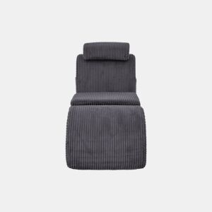 Poltrona ergonómica - design exclusivo, espuma de compressão, capa removível - Cinza escuro