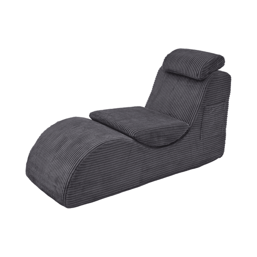 Poltrona ergonómica - design exclusivo, espuma de compressão, capa removível - Cinza escuro