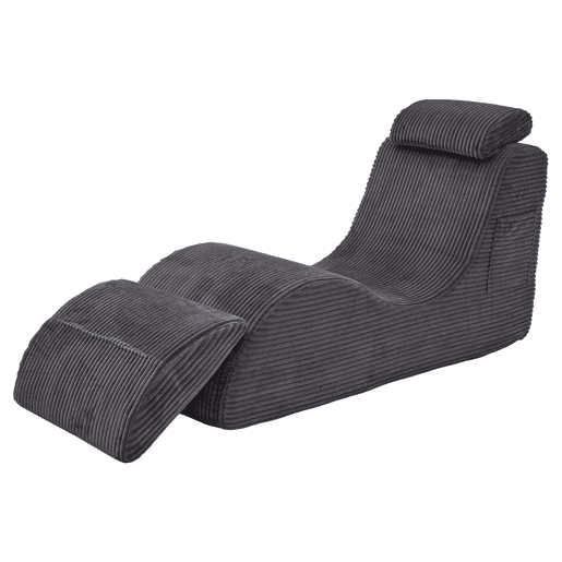 Poltrona ergonómica - design exclusivo, espuma de compressão, capa removível - Cinza escuro