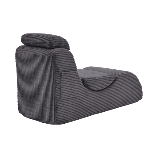 Poltrona ergonómica - design exclusivo, espuma de compressão, capa removível - Cinza escuro