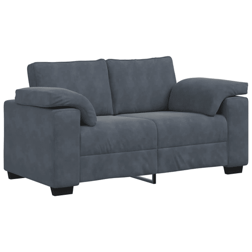 Sofá-luvas, Sofá fixo 120 cm veludo cinzento-escuro Sofá-luvas, Sofá fixo 120 cm veludo cinzento-escuro