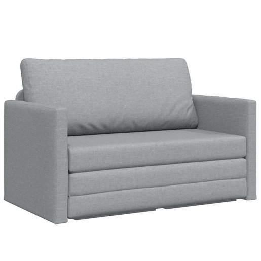 Sofá-cama, Sofá conversível Cinzento-claro 124 x 71 x 78 cm Veludo