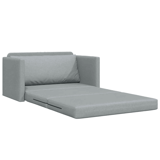 Sofá-cama, Sofá conversível Cinzento-claro 124 x 71 x 78 cm Veludo