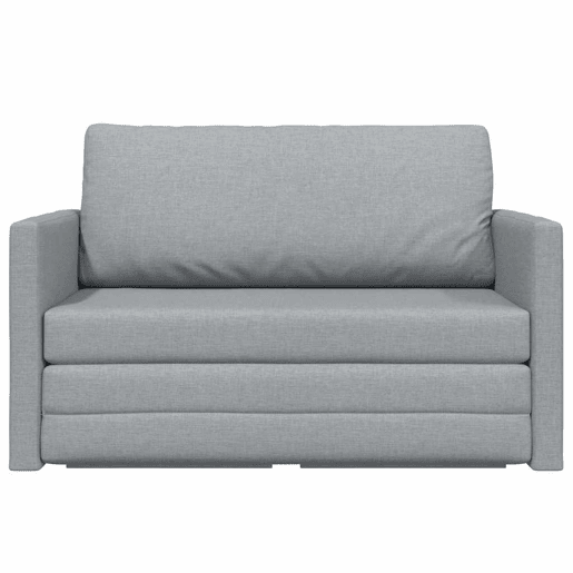 Sofá-cama, Sofá conversível Cinzento-claro 124 x 71 x 78 cm Veludo